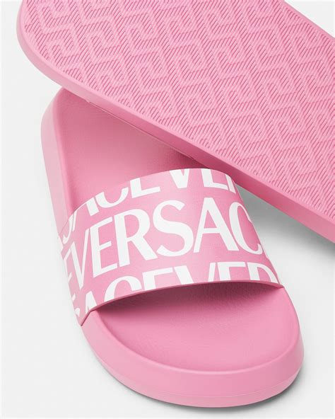 girls versace slides|versace allover slides.